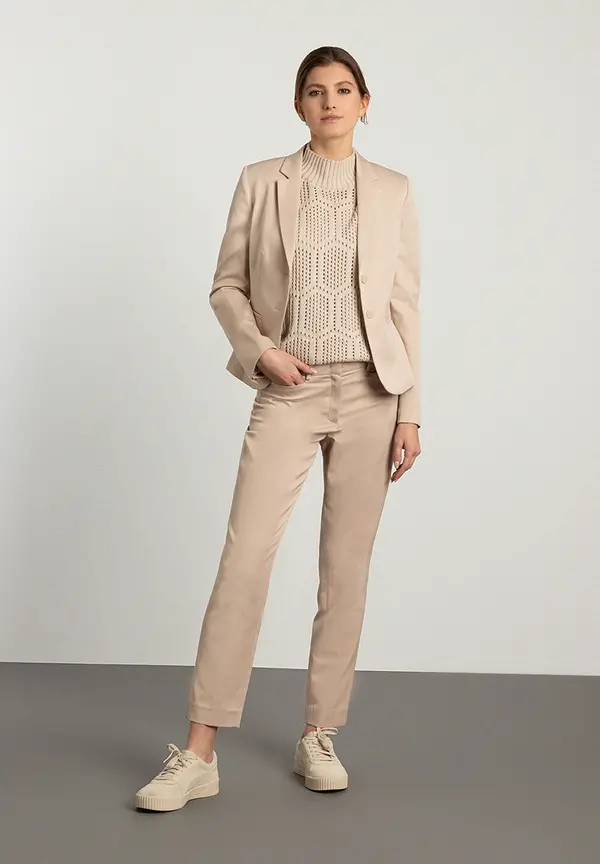 More & More Anzughose mit feiner Struktur, beige, Frühjahrs-Kollektion Große Rabatte