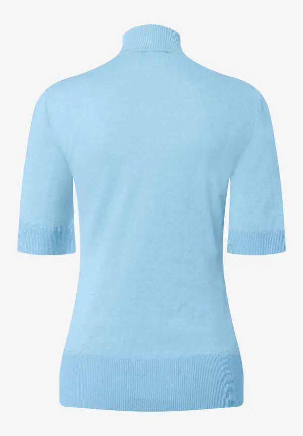 More & More Kurzarm-Pullover mit Kaschmir, hellblau, Frühjahrs-Kollektion Bestseller