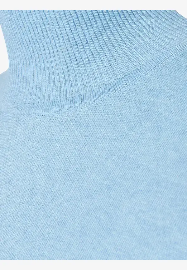 More & More Kurzarm-Pullover mit Kaschmir, hellblau, Frühjahrs-Kollektion Bestseller