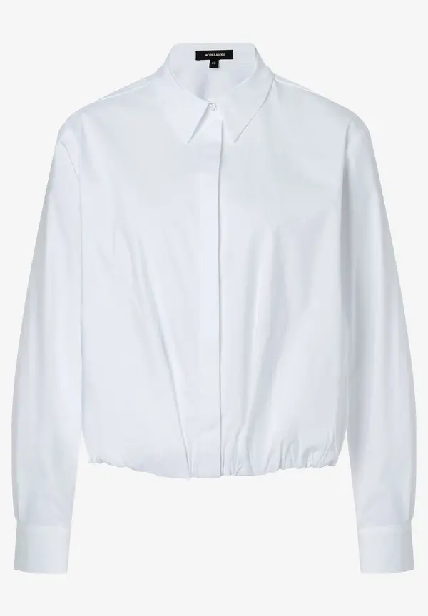 More & More kurze Hemdbluse, weiß, Frühjahrs-Kollektion Tiefpreis