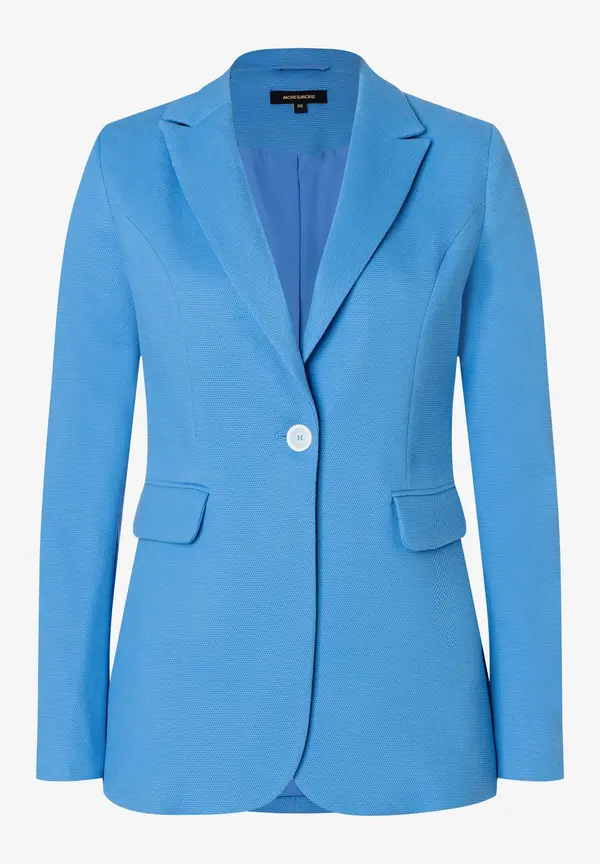 More & More strukturierter Blazer, blue breeze, Frühjahrs-Kollektion Wochenangebot