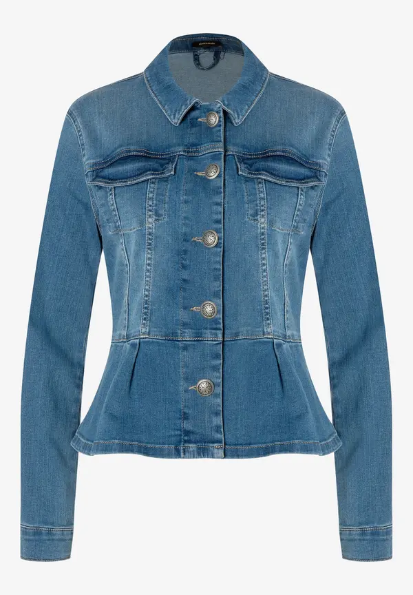 More & More Jeansjacke mit Schößchen, Frühjahrs-Kollektion Kostenlose Rückgabe