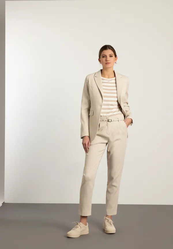 More & More strukturierter Blazer, almond, Frühjahrs-Kollektion Letzte 3 Tage