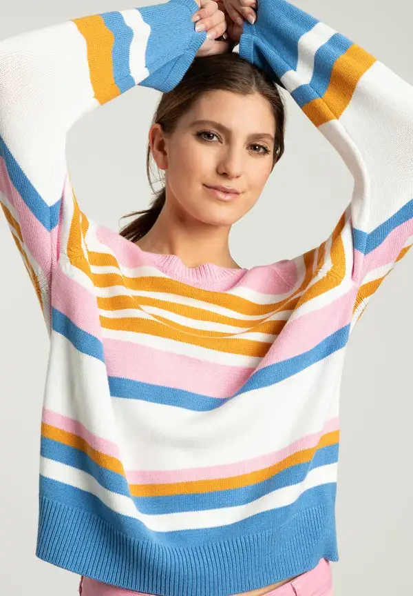 More & More Streifenpullover, multicolor, Frühjahrs-Kollektion Zeitbegrenzte Promotion