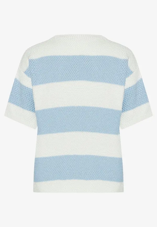 More & More Pullover, hellblau/ecru, Frühjahrs-Kollektion Bis zu 50% Rabatt