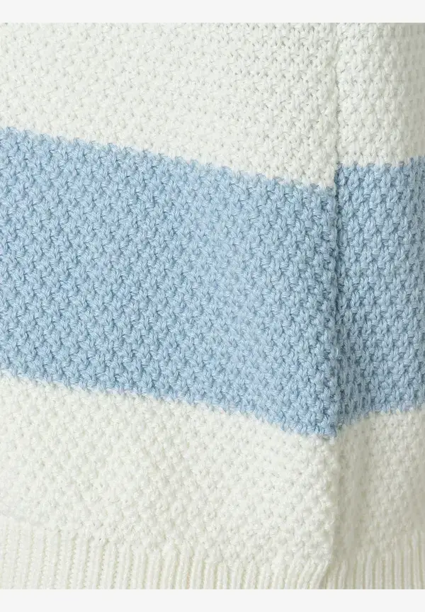 More & More Pullover, hellblau/ecru, Frühjahrs-Kollektion Bis zu 50% Rabatt