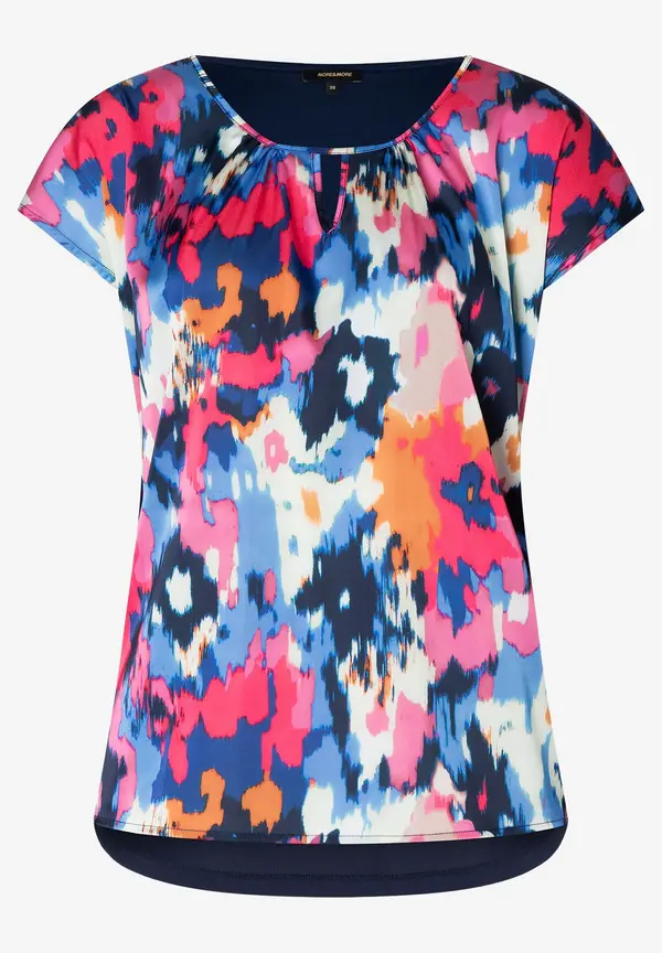 More & More Blusenshirt mit abstraktem Print, Frühjahrs-Kollektion Vierteljährliche Förderung