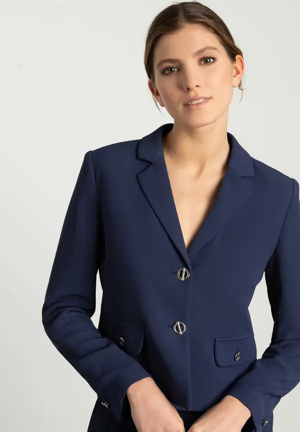 More & More kurzer Blazer, estate blue, Frühjahrs-Kollektion Discount Store für neue Produkte