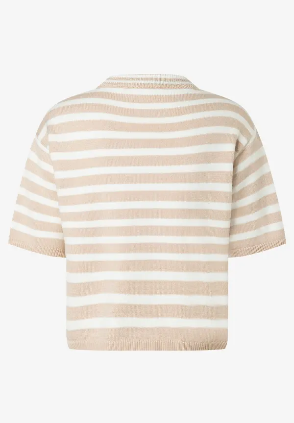 More & More kurzer Ringelpullover, beige/ecru, Frühjahrs-Kollektion Kostenloser Versand international
