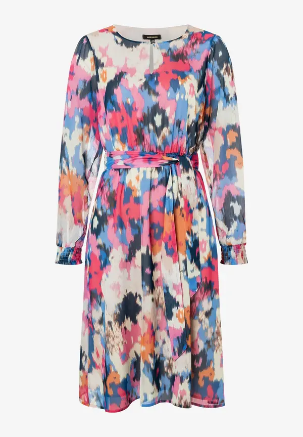 More & More Chiffonkleid mit abstraktem Print, Frühjahrs-Kollektion Begrenzt auf 3 Tage