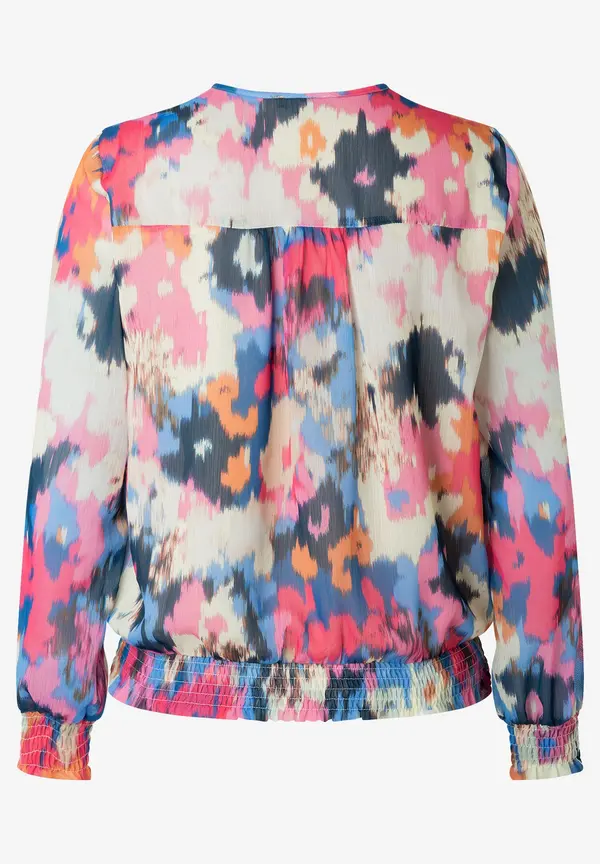 More & More Chiffonbluse mit abstraktem Print, Frühjahrs-Kollektion Im Verkauf