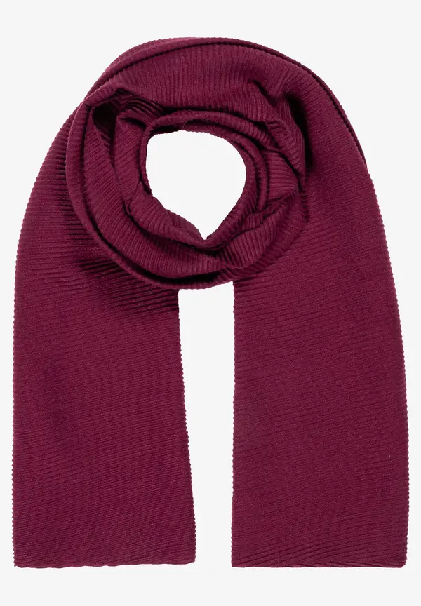 More & More Plissée-Schal, bordeaux, Herbst-Kollektion Online
