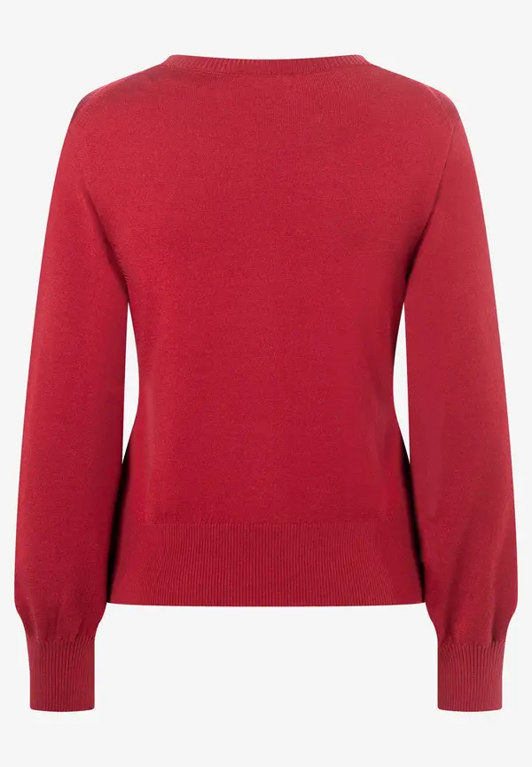 More & More Feinstrickpullover, rot, Herbst-Kollektion im Angebot