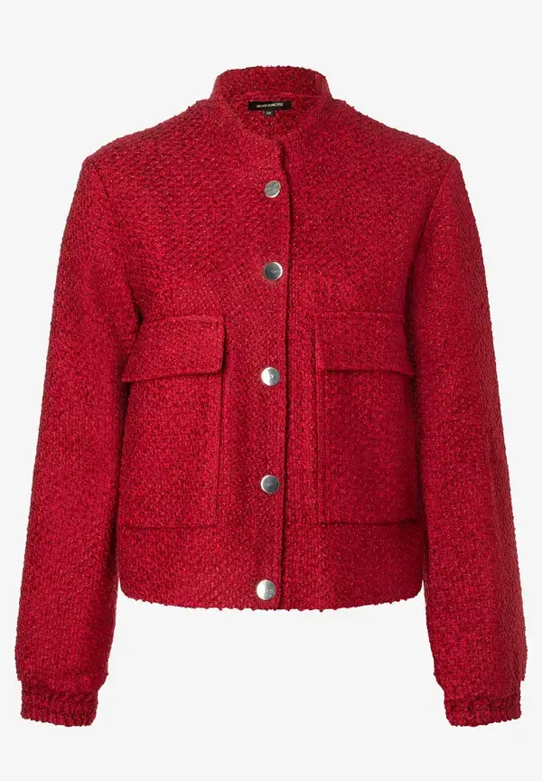 More & More Bouclé-Blouson, rot, Herbst-Kollektion Günstiger Verkauf