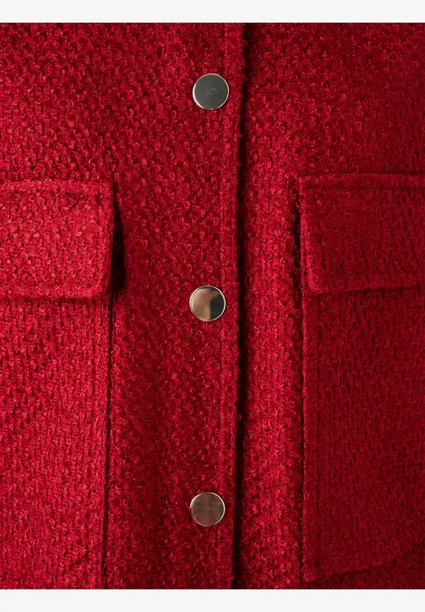 More & More Bouclé-Blouson, rot, Herbst-Kollektion Günstiger Verkauf
