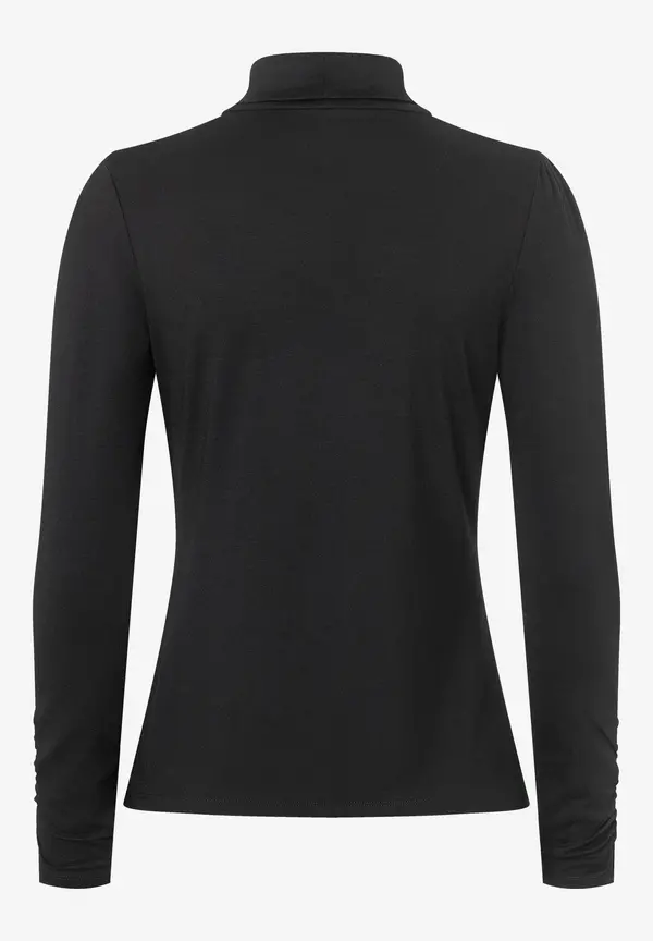 More & More Rollkragenshirt, schwarz, Herbst-Kollektion Fabrikverkauf