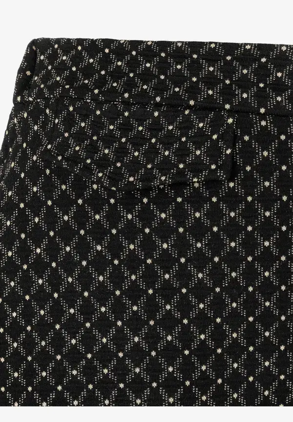 More & More Jerseyrock mit Struktur, schwarz/beige, Herbst-Kollektion Meist gekauft