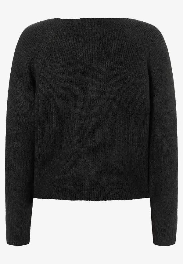 More & More Pullover mit Knotendetail, schwarz, Herbst-Kollektion Kostenloser Versand