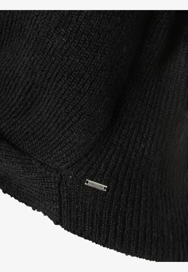 More & More Pullover mit Knotendetail, schwarz, Herbst-Kollektion Kostenloser Versand