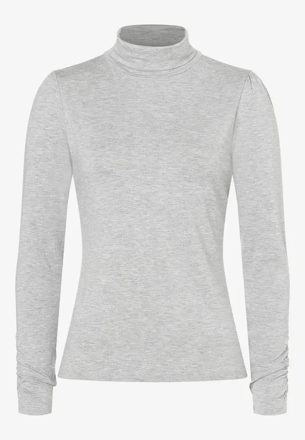 More & More Rollkragenshirt, grau melange, Herbst-Kollektion Sonderangebot
