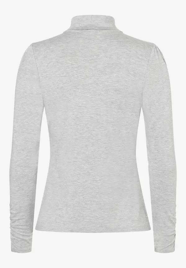 More & More Rollkragenshirt, grau melange, Herbst-Kollektion Sonderangebot