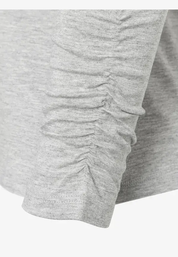 More & More Rollkragenshirt, grau melange, Herbst-Kollektion Sonderangebot