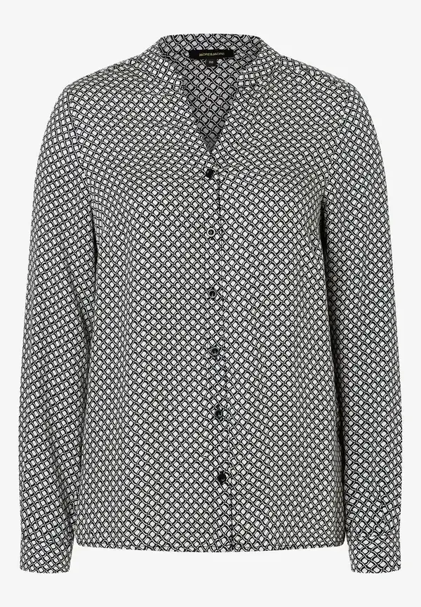 More & More Viskosebluse, Minimal-Print, Herbst-Kollektion Rabatt