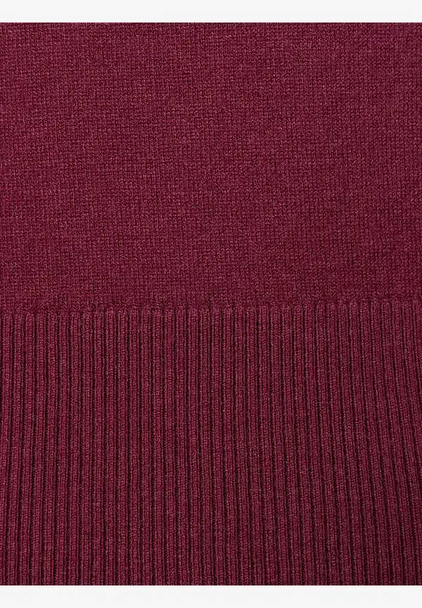 More & More Feinstrickpullover, bordeaux, Herbst-Kollektion Günstig kaufen