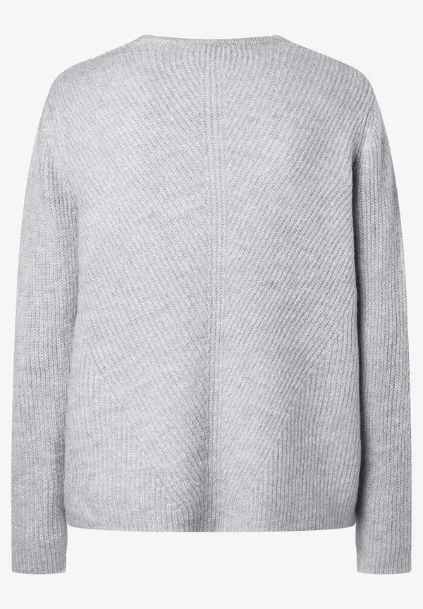 More & More V-Neck Pullover, grau, Herbst-Kollektion Versandkostenfrei