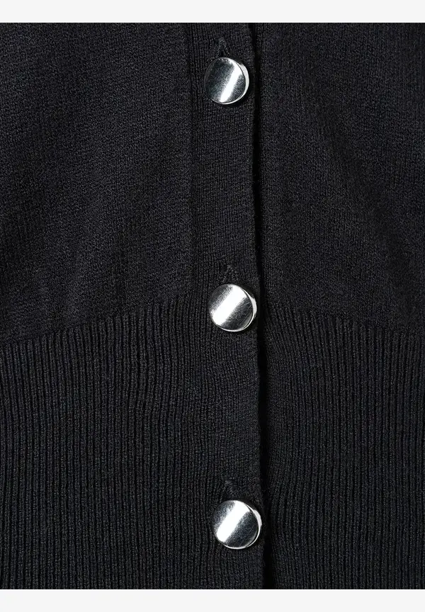 More & More Cardigan mit Metallknöpfen, schwarz, Herbst-Kollektion Flash Sale