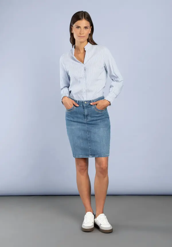 More & More Jeansrock, Five-Pocket Saisonschlussverkauf