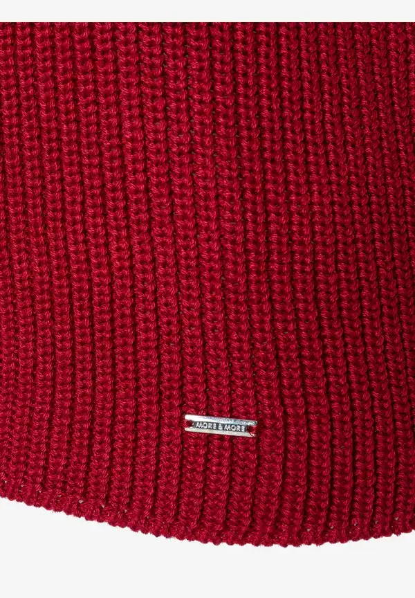 More & More Rippstrick-Pullover, rot, Herbst-Kollektion Weihnachtsangebot