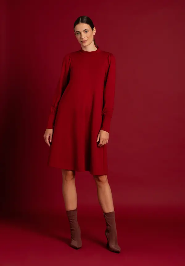More & More Jerseykleid, rot, Herbst-Kollektion Osterangebot