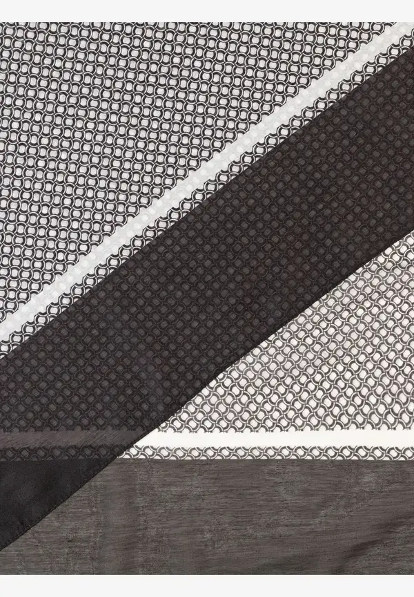 More & More Printschal, schwarz/beige/ecru, Herbst-Kollektion Vatertagsangebot