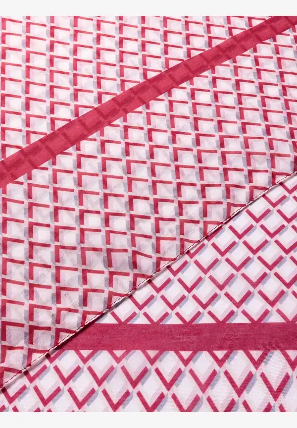 More & More Printschal, rot/rosa/ecru, Herbst-Kollektion Exklusive Angebote
