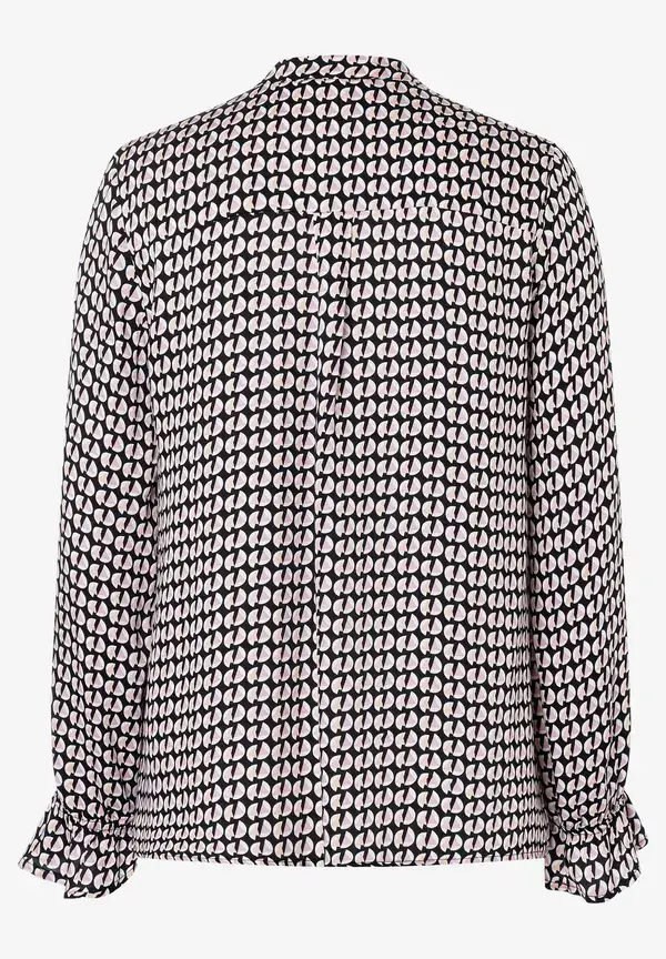 More & More Viskosebluse, grafischer Print, Herbst-Kollektion Große Rabatte