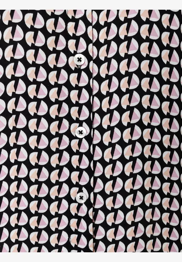 More & More Viskosebluse, grafischer Print, Herbst-Kollektion Große Rabatte