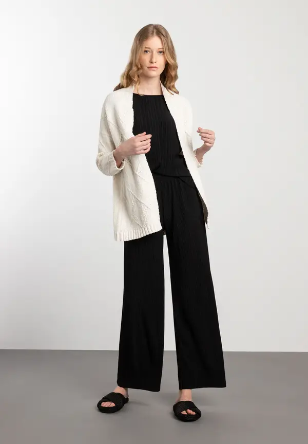 More & More Struktur-Cardigan, eggshell, Frühjahrs-Kollektion Wochenangebot
