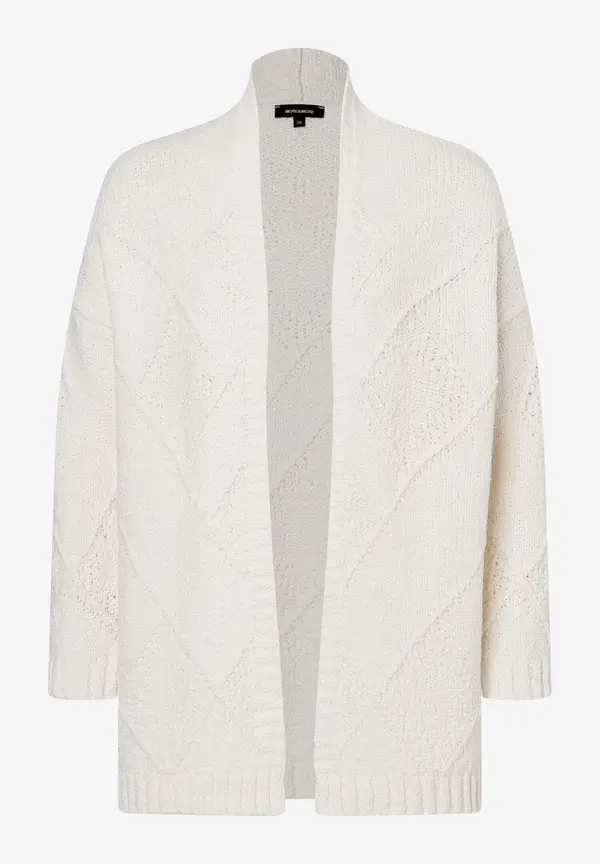 More & More Struktur-Cardigan, eggshell, Frühjahrs-Kollektion Wochenangebot