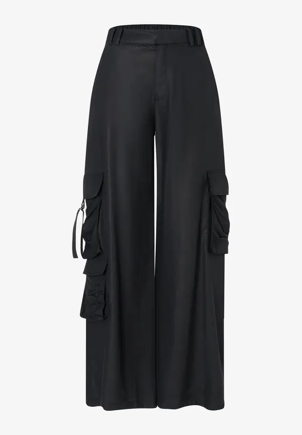 More & More fließende Cargohose, schwarz, Frühjahrs-Kollektion Kostenlose Rückgabe
