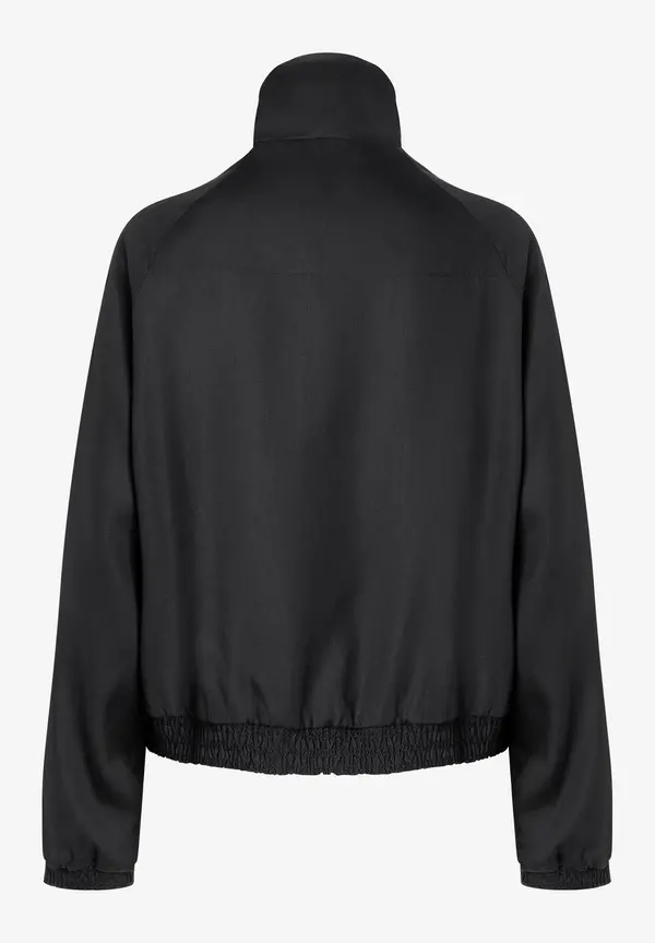 More & More Blouson mit gesmoktem Saum, schwarz, Frühjahrs-Kollektion Letzter Tag