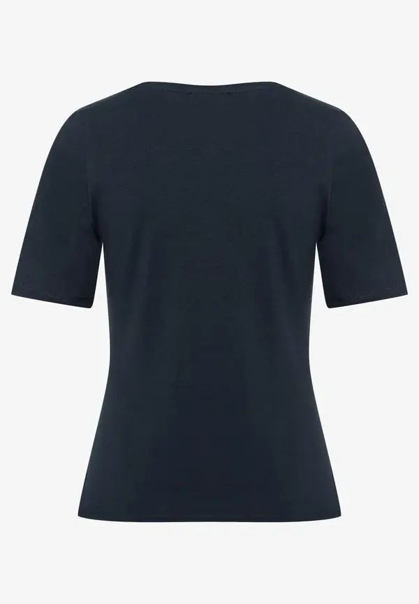 More & More T-Shirt mit U-Boot Ausschnitt, marine, Frühjahrs-Kollektion Riesige Rabatte
