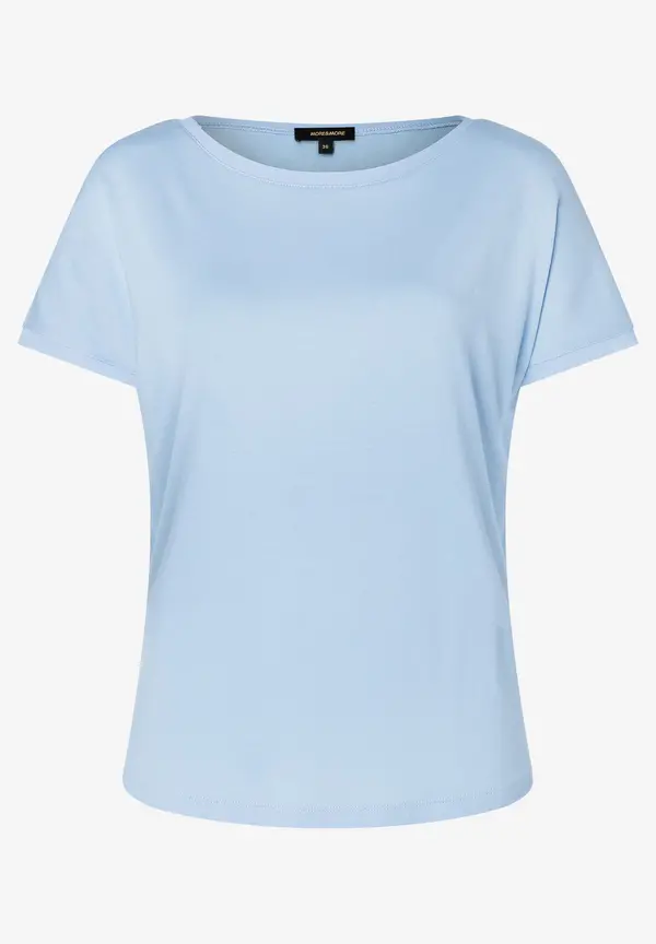 More & More T-Shirt mit Chiffonkante, hellblau, Frühjahrs-Kollektion Begrenzt auf 3 Tage