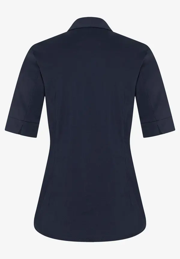 More & More Baumwoll/Stretch Bluse, marine Speichern exportieren