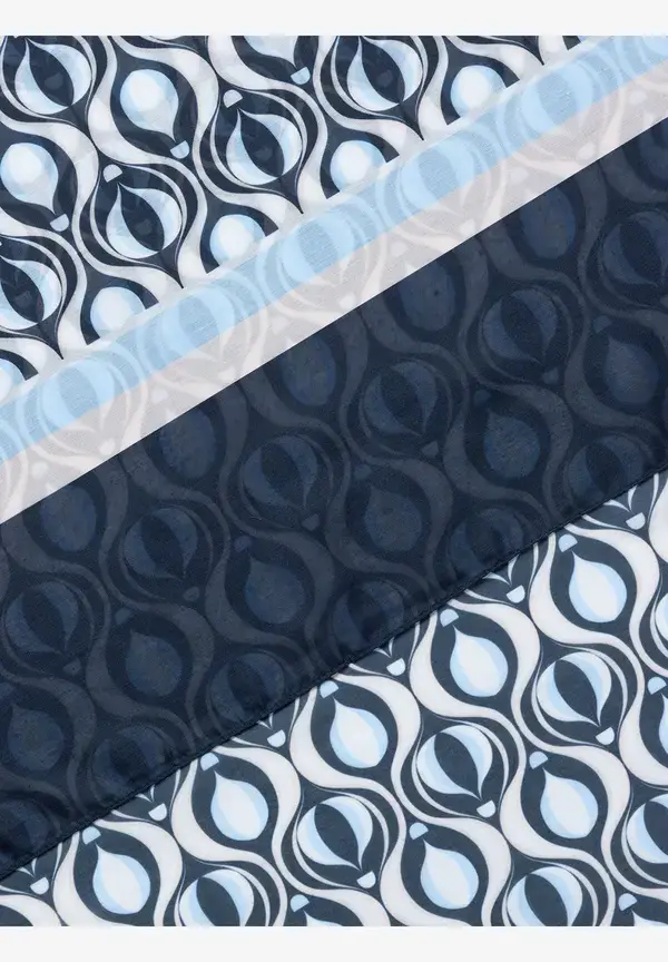 More & More Schal mit grafischem Print, marine/hellblau, Frühjahrs-Kollektion Im Verkauf
