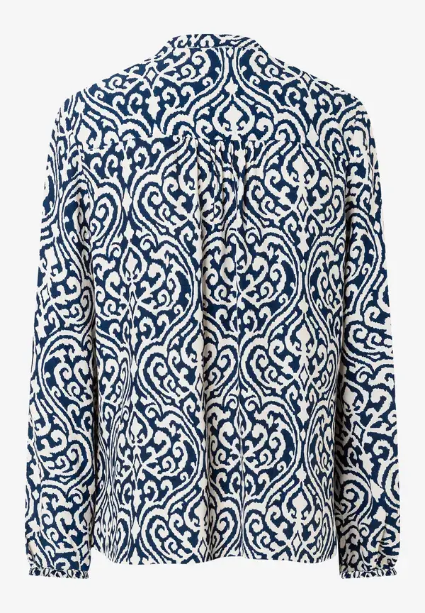 More & More Viskosebluse, Ornament-Print, Frühjahrs-Kollektion Hotsell