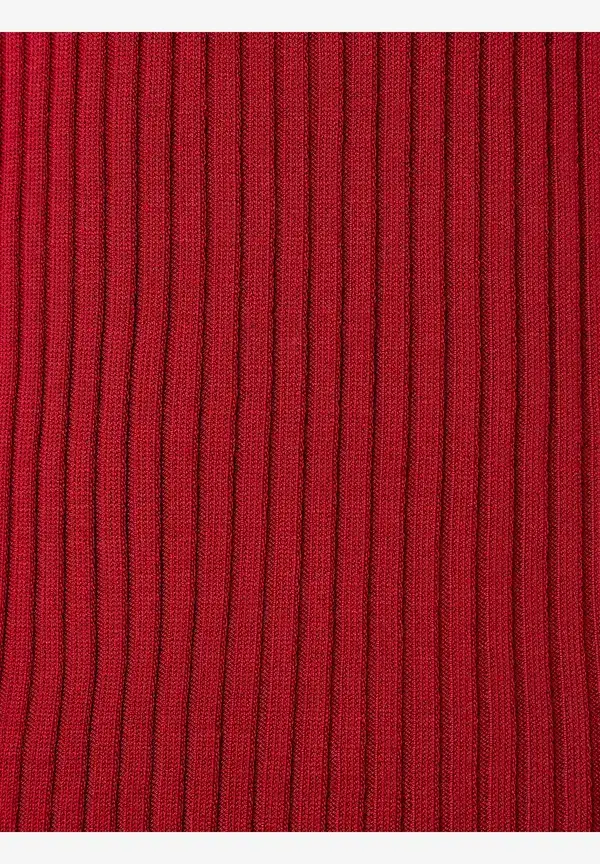 More & More Rippstrick-Pullover, rot, Herbst-Kollektion Fabrikverkauf