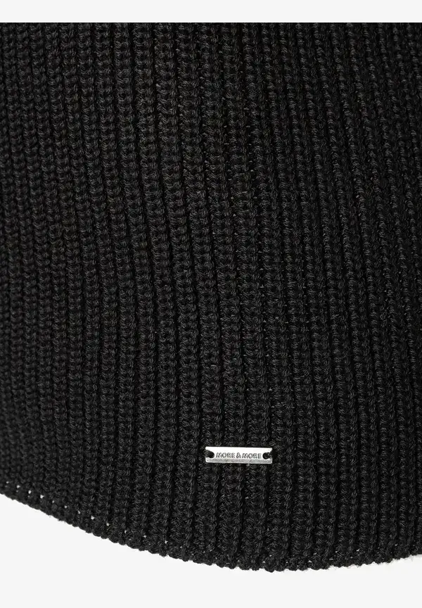 More & More Rippstrick-Pullover, schwarz, Herbst-Kollektion Blitzverkäufe