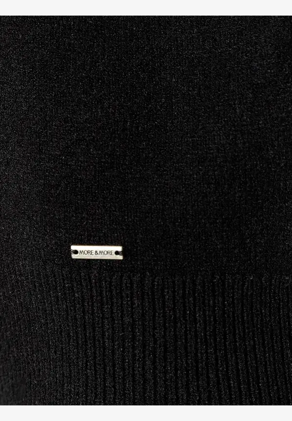 More & More Pullover mit Volantärmel, schwarz, Herbst-Kollektion Rabatt