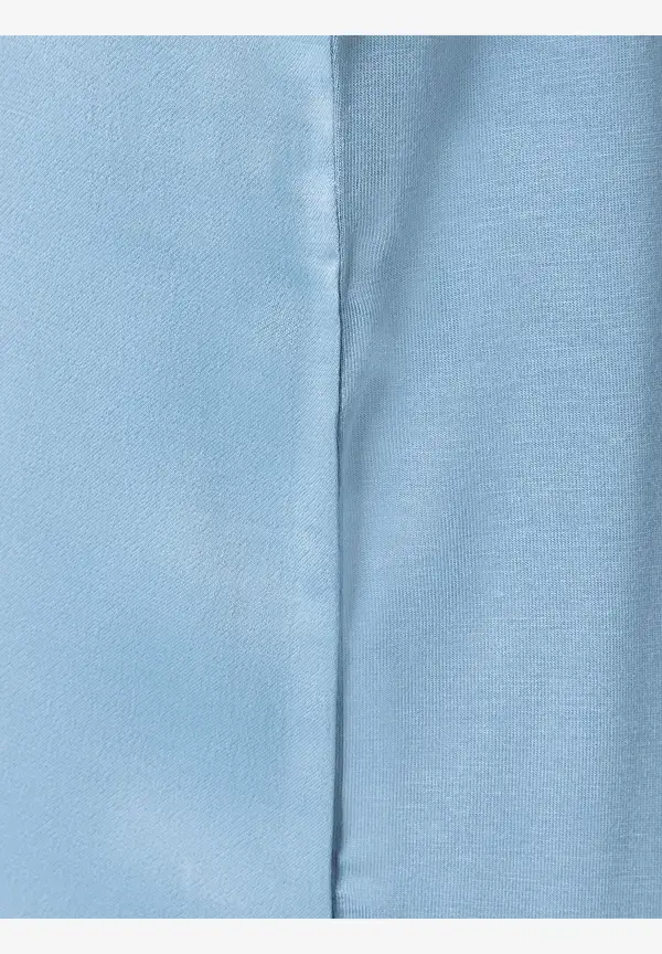 More & More Shirt mit Satinfront, hellblau Flash Sale